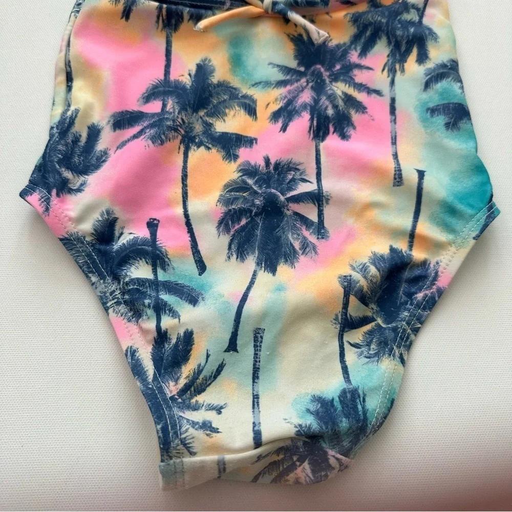 Old Navy Toddler Girl Palm Print One Piece Swimsuit Size 3T
